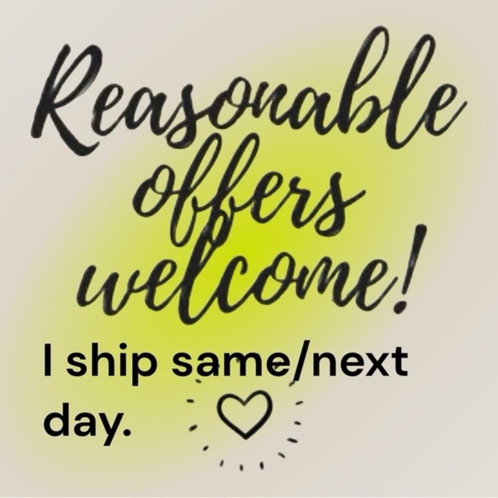 Reasonable offers are welcomed and considered
